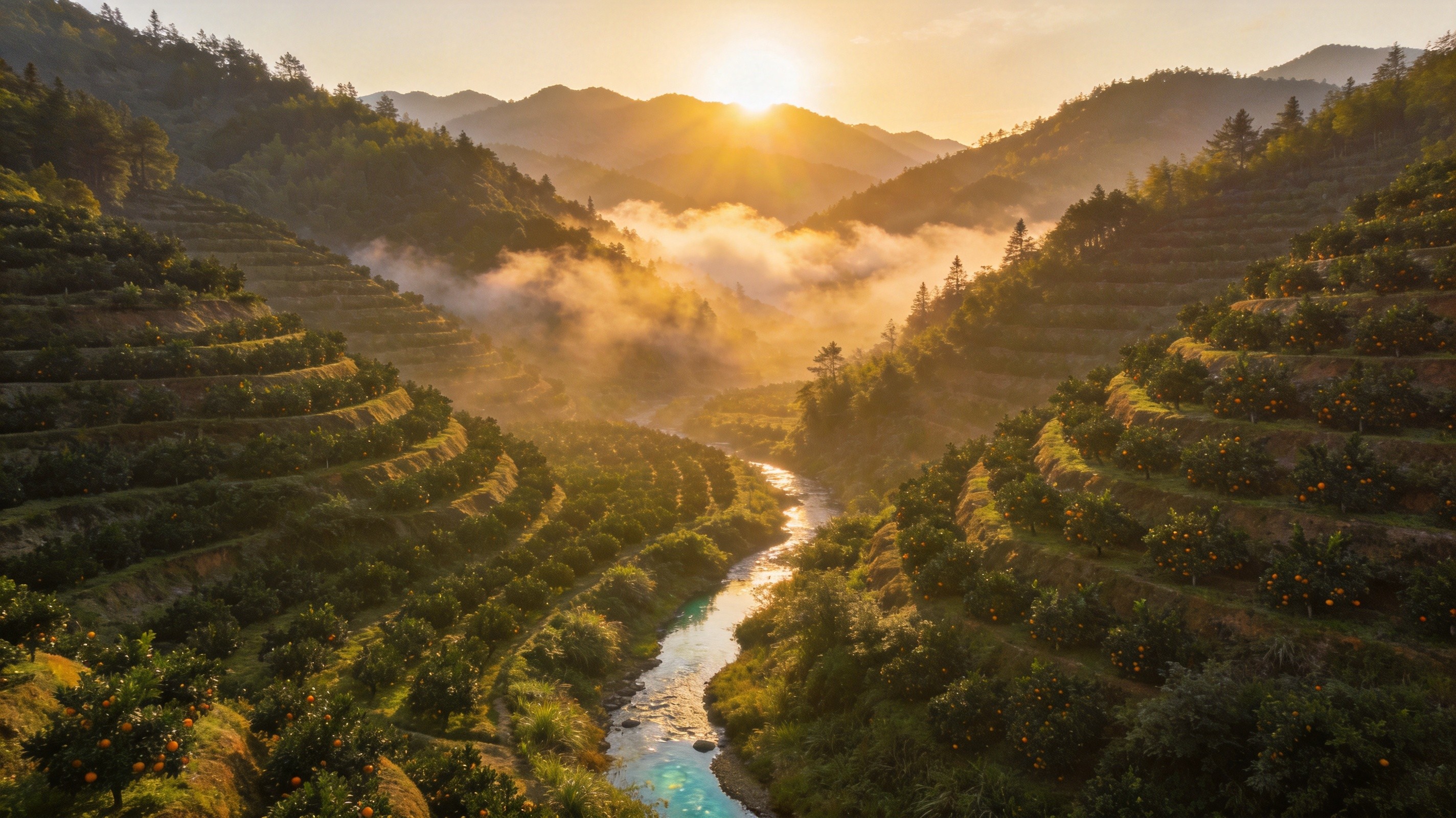 赣南深山农场全景